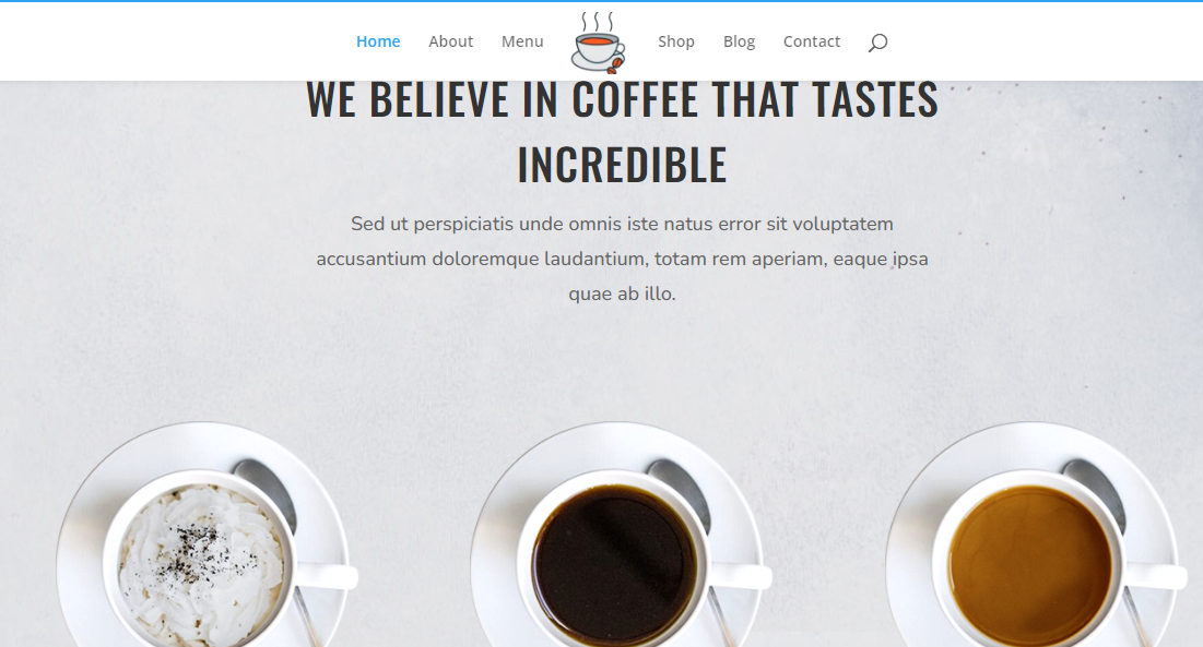 Coffee website